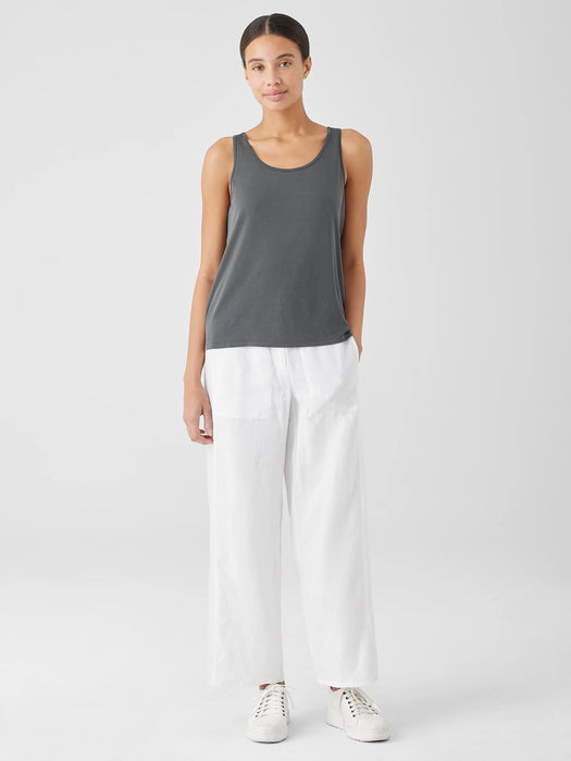 Stretch Silk Jersey&nbsp;Scoop Neck Tank