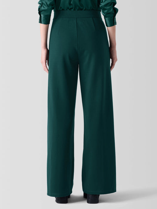 Washable Flex Ponte Pintuck&nbsp;Wide Pant