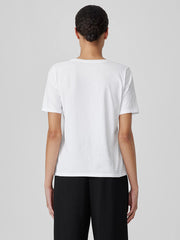 Organic Pima Cotton Jersey&nbsp;Round Neck Tee