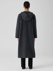Doubleface Wool Cloud Hooded Coat
