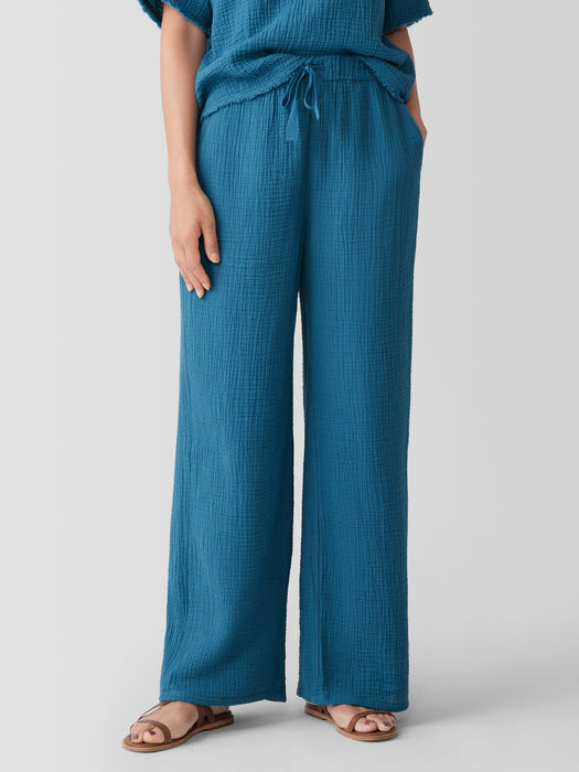 Organic Cotton Lofty Gauze Straight Pant