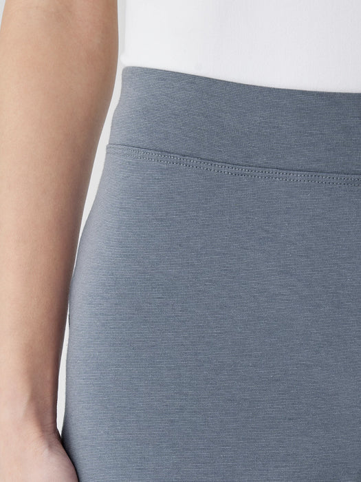 Cotton Blend Ponte Slim Pant