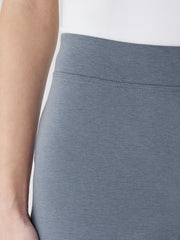Cotton Blend Ponte Slim Pant