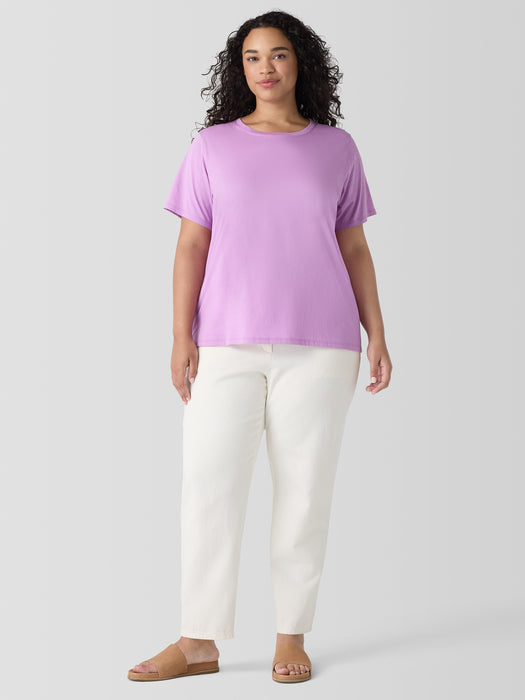 Organic Pima Cotton Jersey&nbsp;Round Neck Tee