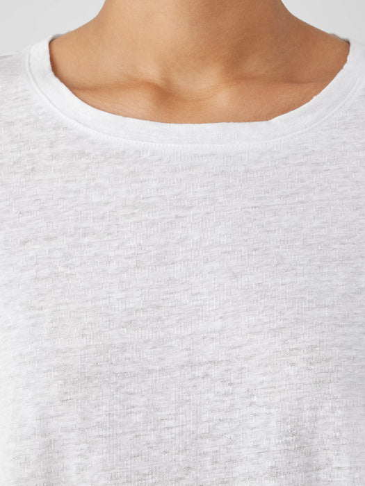Organic Linen Jersey Crew Neck Tee