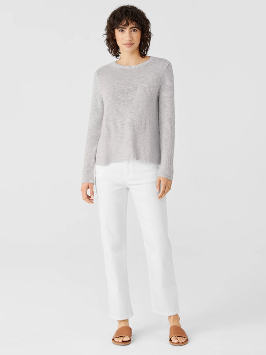 Organic Linen Cotton&nbsp;Crew Neck Top