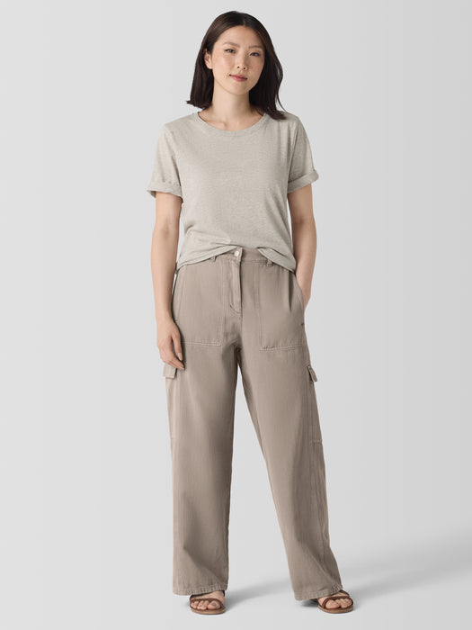 Garment-Dyed Utility&nbsp;Organic&nbsp;Cotton Cargo Pant