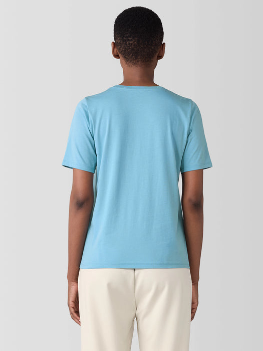 Organic Pima Cotton Jersey&nbsp;Round Neck Tee