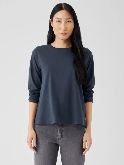 Organic Pima Cotton Jersey Long-Sleeve Tee