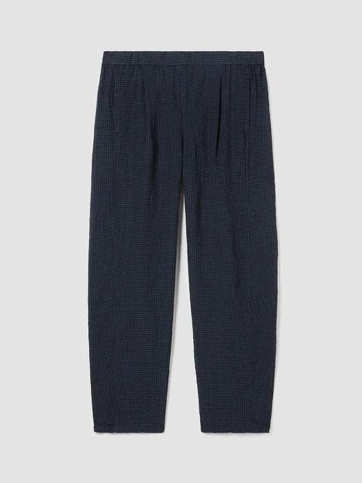Puckered Organic Linen&nbsp;Lantern Pant
