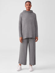 Peruvian Organic Cotton Blend Wide-Leg Pant