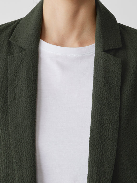 Organic Cotton Ripple Blazer