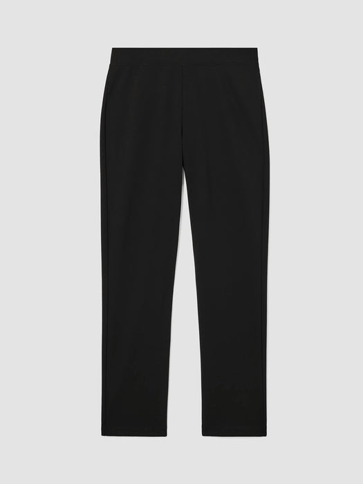 Washable Stretch Crepe Slim Ankle Pant
